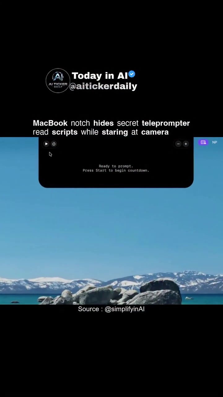 Notchprompt: Read Scripts Seamlessly with MacBook Notch