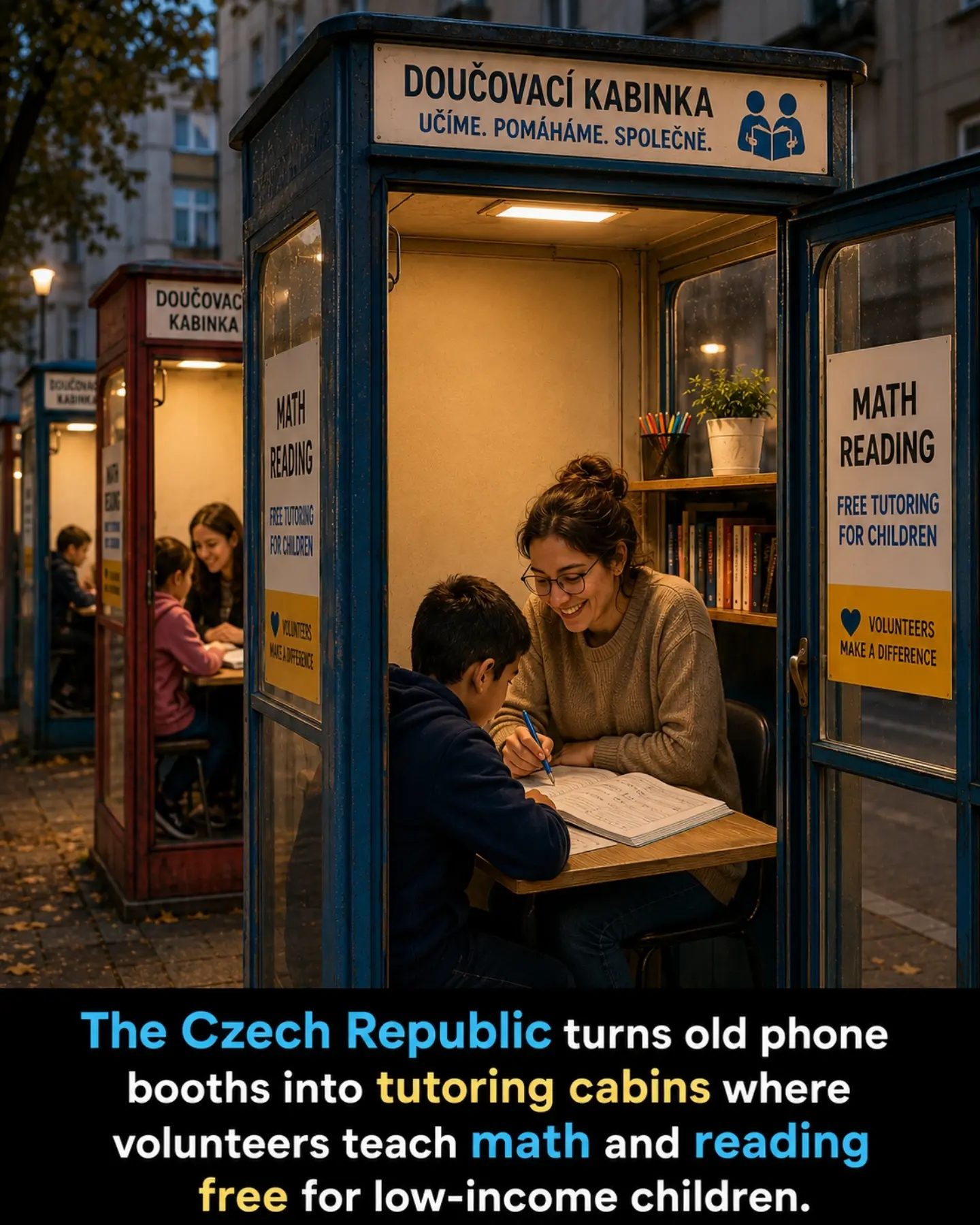 The Czech Republic's Innovative Phone Booth Tutoring for Low-Income Kids