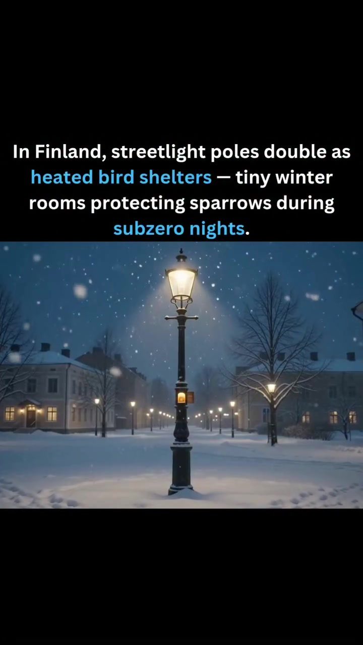 Finland's Heated Streetlight Poles: A Lifeline for Sparrows