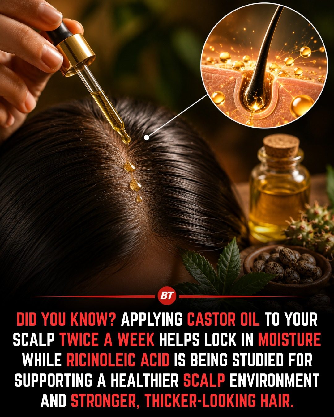 Castor Oil Benefits: Boosting Scalp Health for Stronger Hair