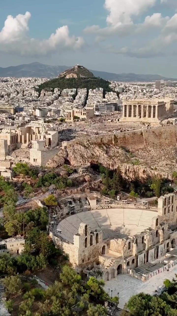 Athens Day and Night: Aerial View of Iconic Landmarks