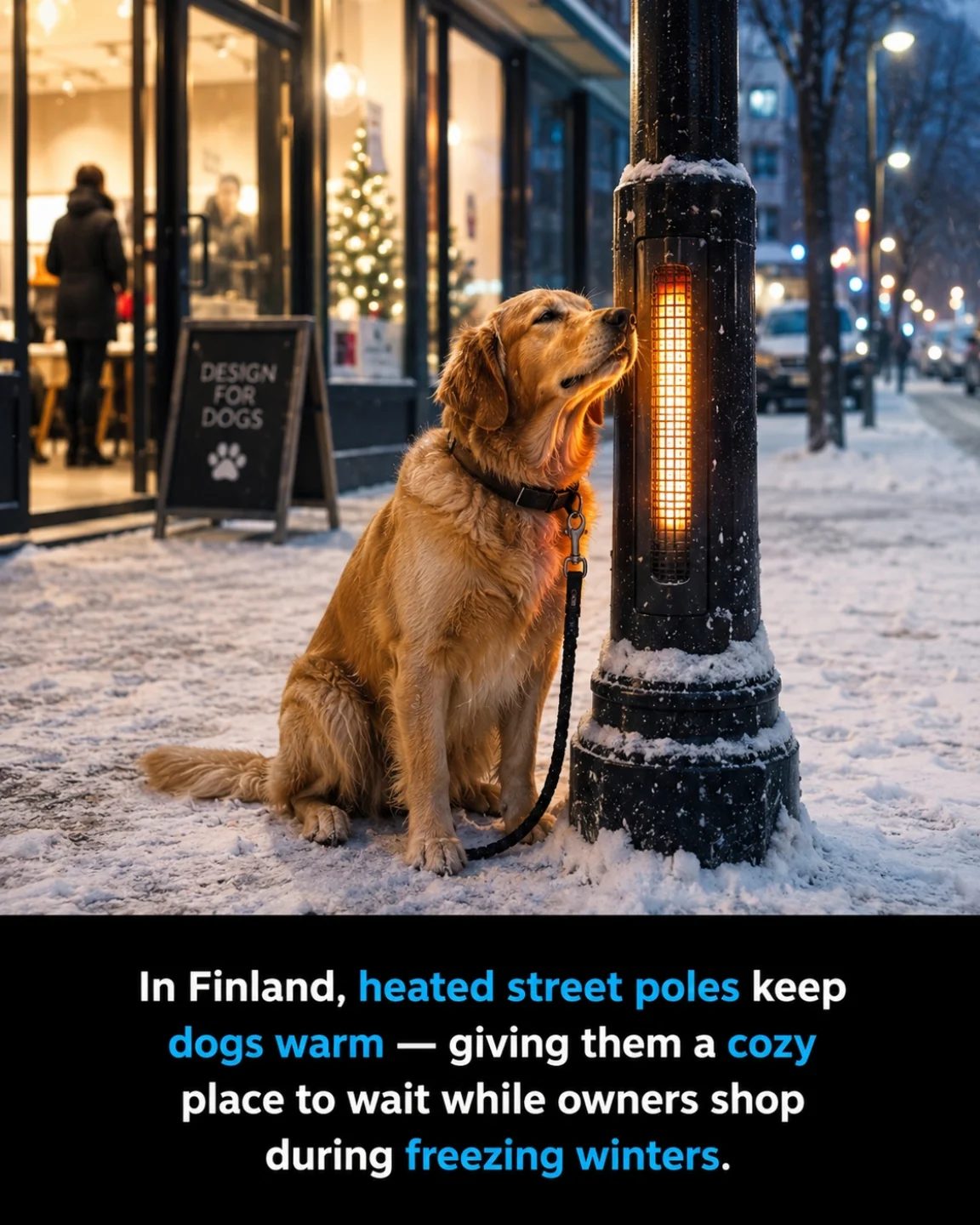 Finland's Heated Street Poles: Keeping Dogs Warm in Winter
