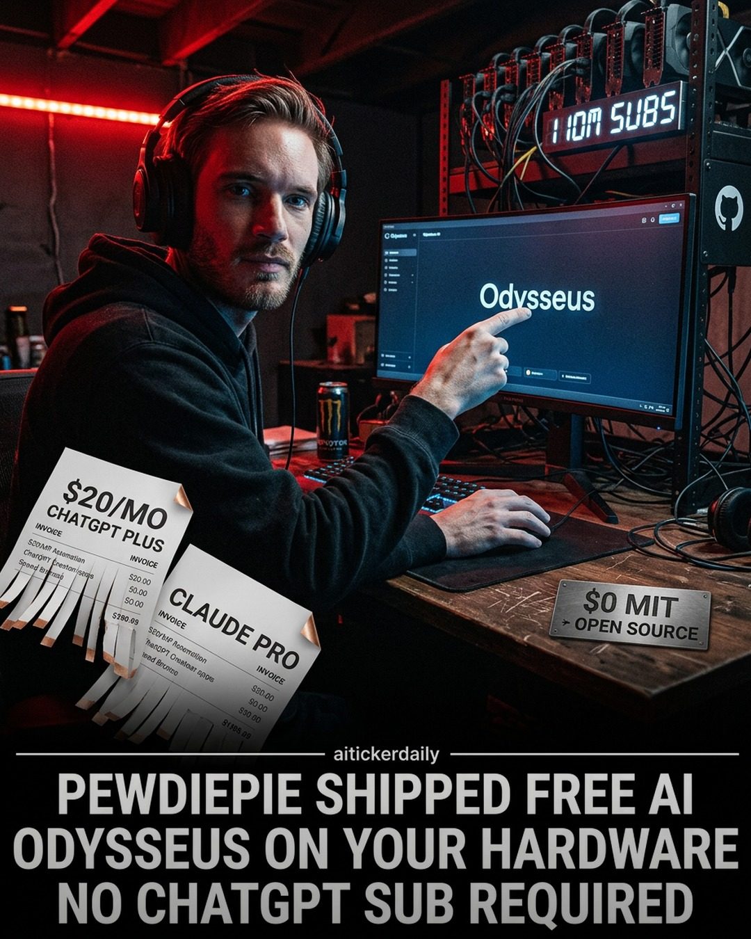 PewDiePie's Odysseus: Self-Hosted AI Alternative to ChatGPT