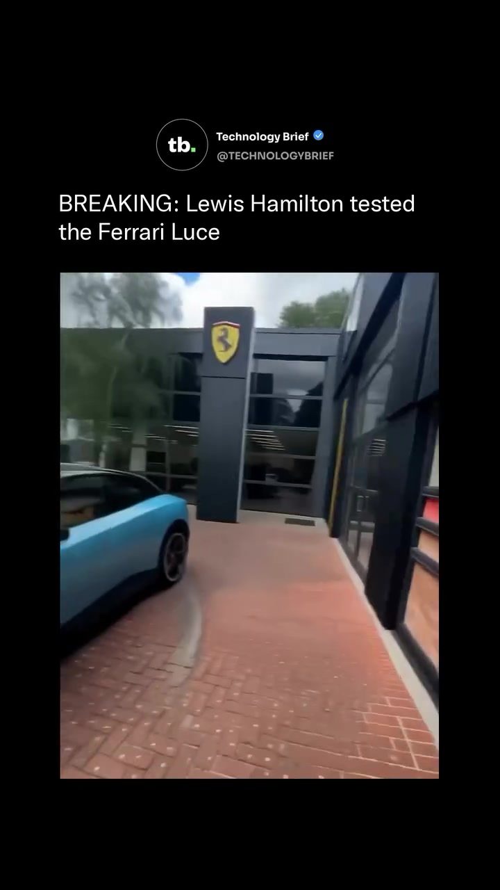 Lewis Hamilton Test Drives Ferrari's Groundbreaking Electric Car