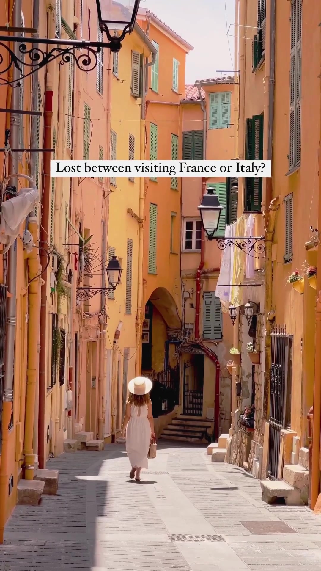 European Town Street: France or Italy?