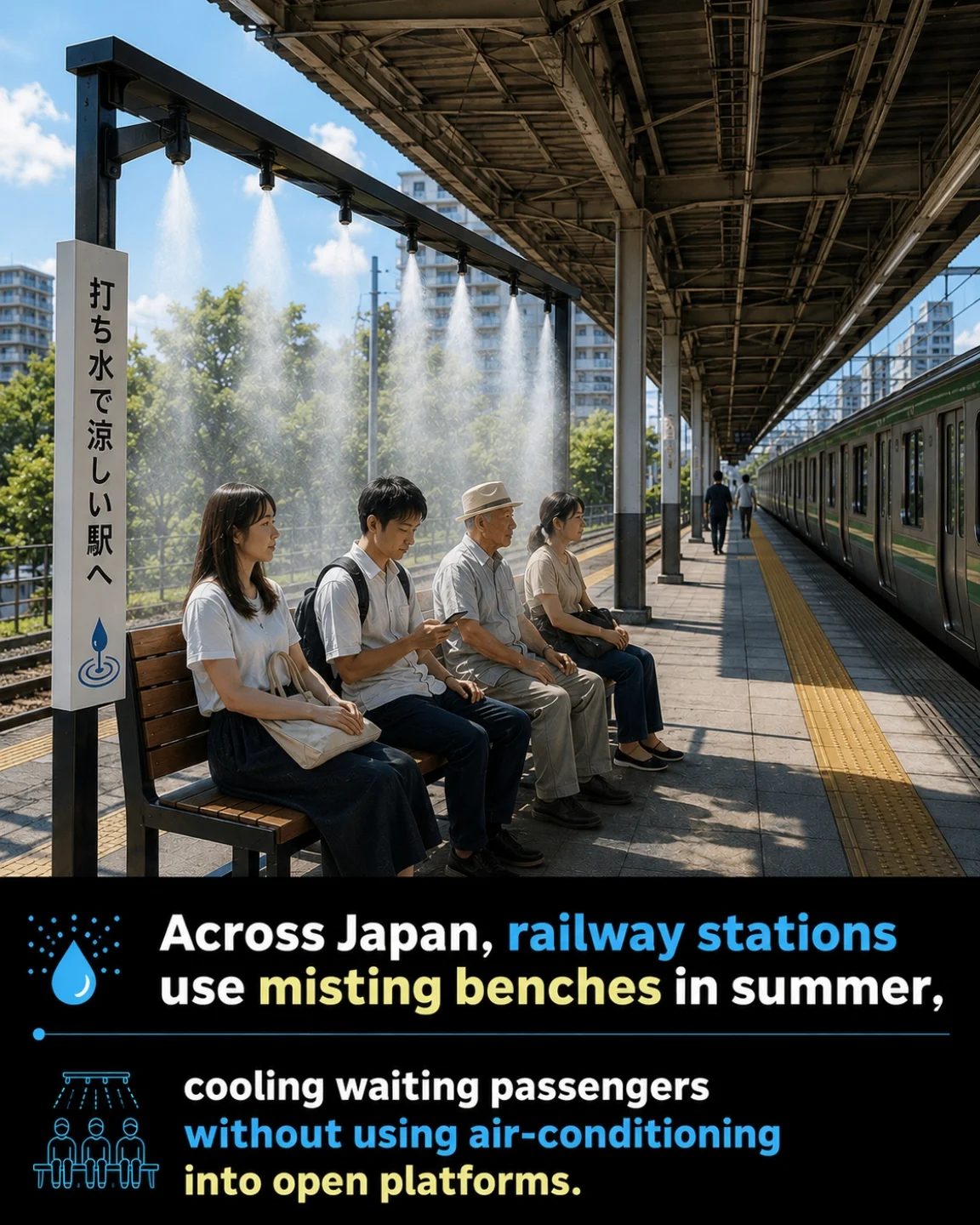 Japan's Railway Stations: Cooling Passengers Naturally