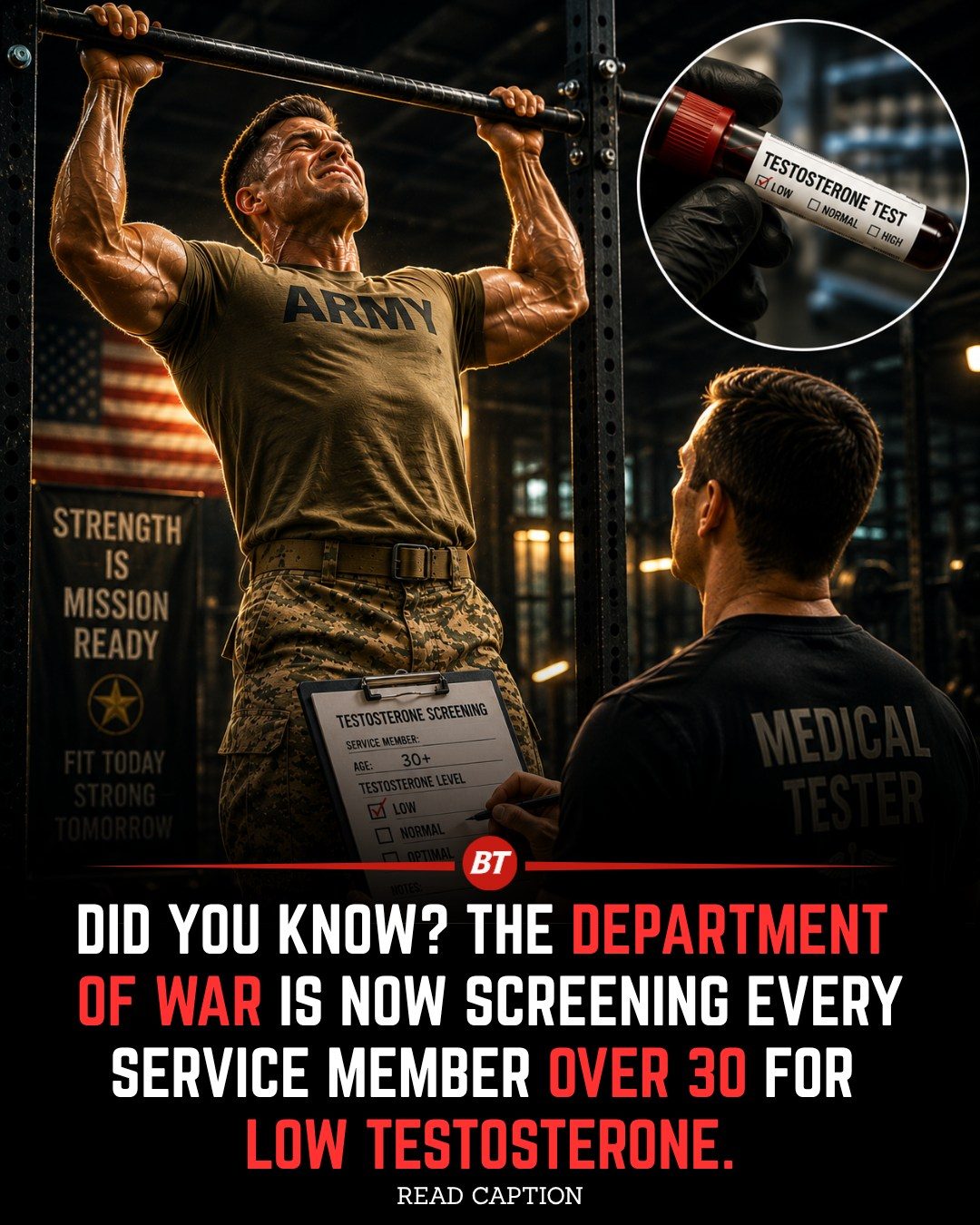 U.S. Military Begins Annual Testosterone Screenings for Service Members Over 30