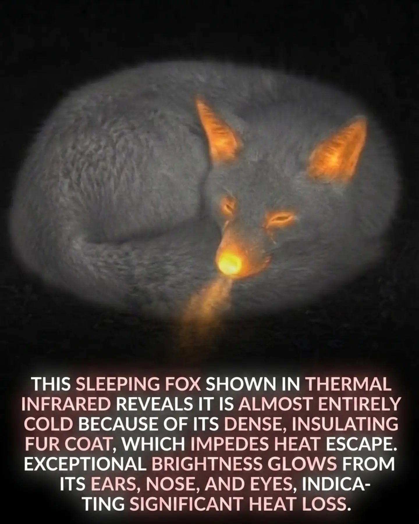 Exploring a Fox's Temperature Regulation Through Thermal Imaging