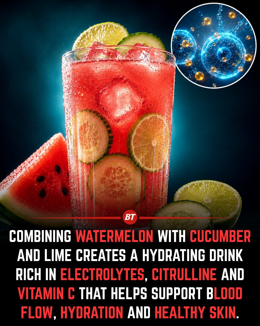 Stay Hydrated with This Watermelon, Cucumber, and Lime Drink