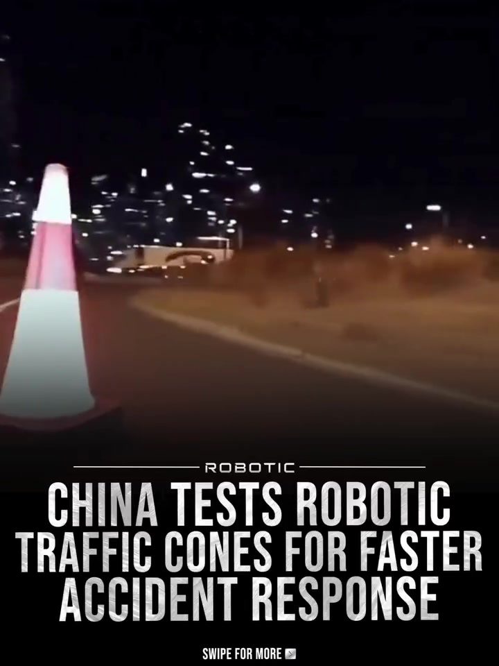Robotic Traffic Cones Enhance China's Emergency Response
