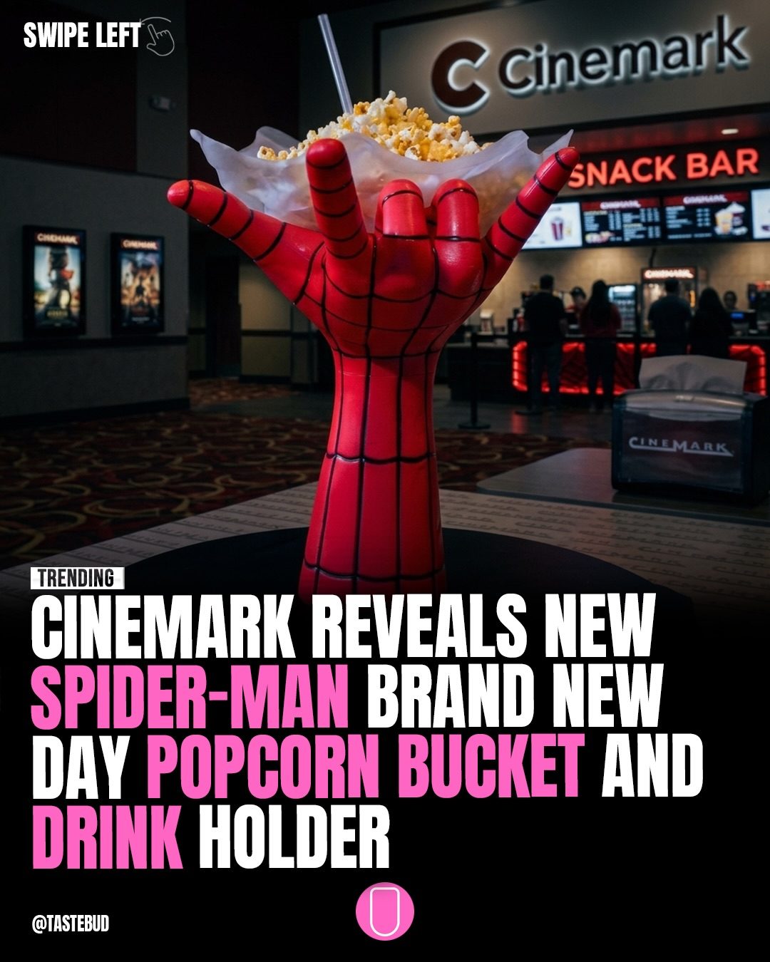 Exclusive: Cinemark’s New Spider-Man Popcorn Bucket and Drink Holder