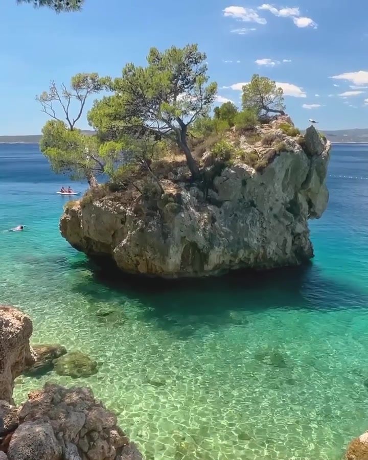 Rocky Islet's Serene Coastal View