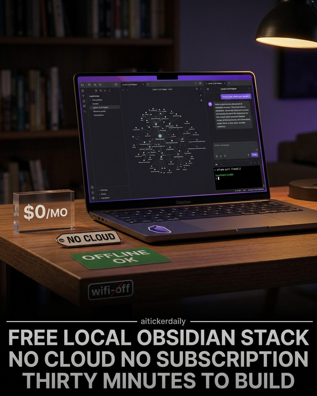 How to Build a Local AI Obsidian Stack for Smart Reasoning