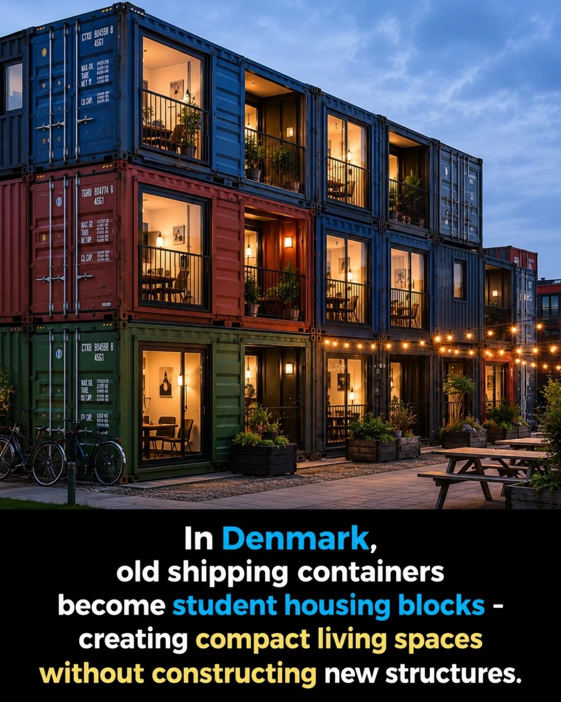 **Repurposed Containers: Denmark's Student Housing Solution**