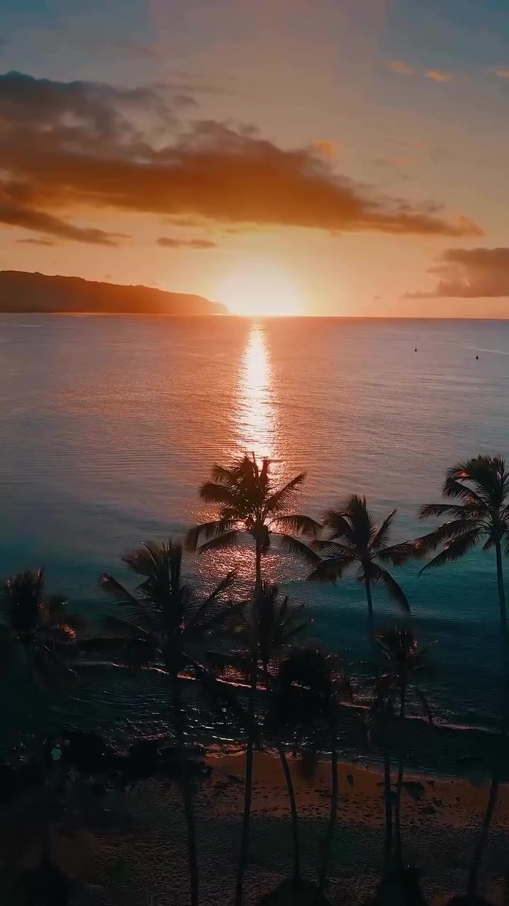 Hawaii Sunset: Dellyfresh's Tropical Ocean View