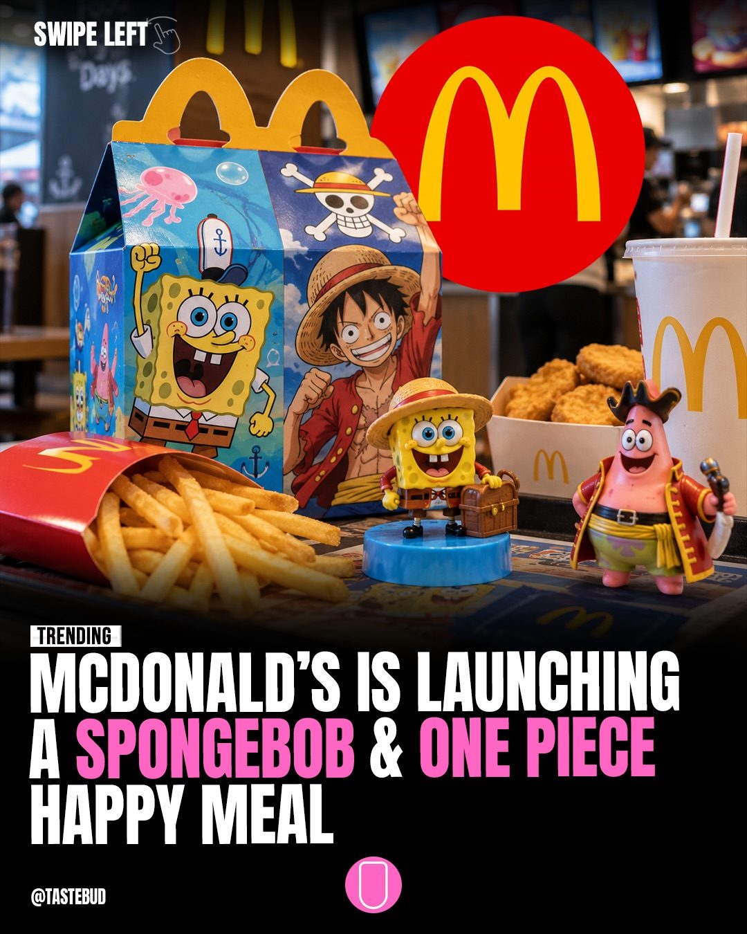 McDonald's Happy Meal: SpongeBob & One Piece Toys