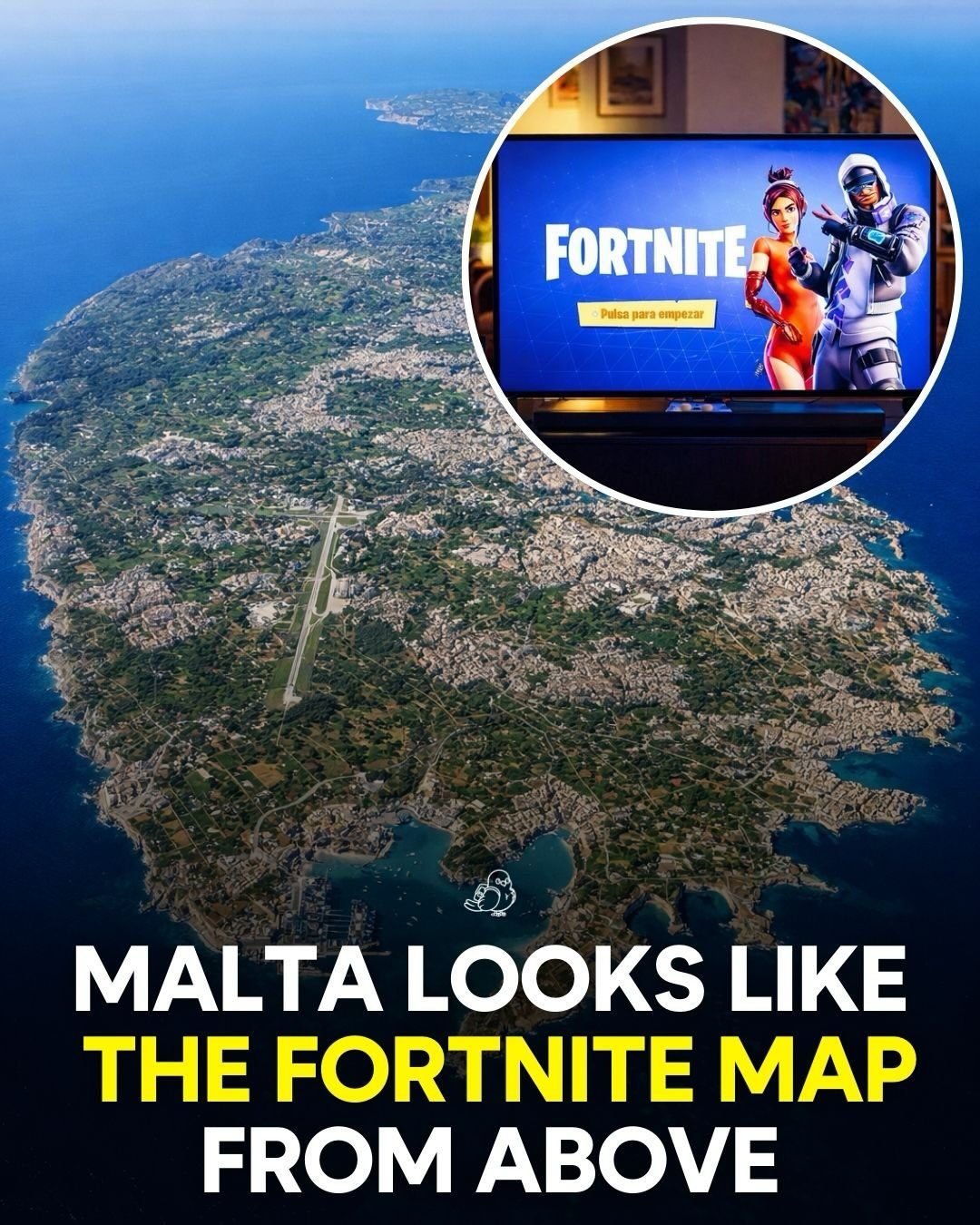Malta's Surprising Similarity to Fortnite's Map