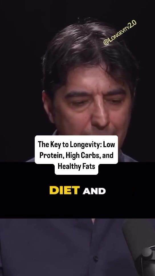 Dr. Longo's Longevity Diet: Low Protein, High Carbs, Healthy Fats
