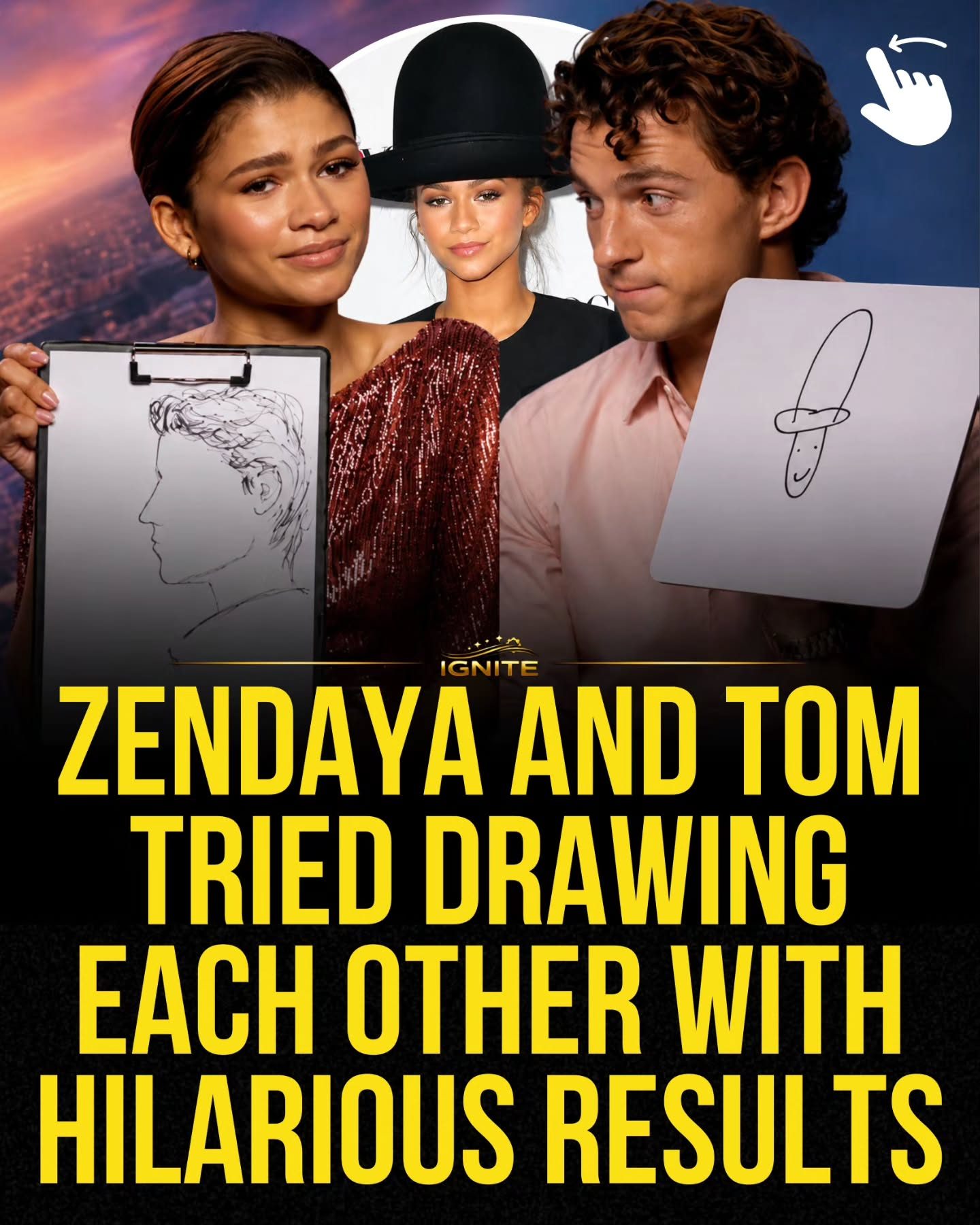 Zendaya and Tom Holland's Funny Drawing Challenge with IGNITE Tablets