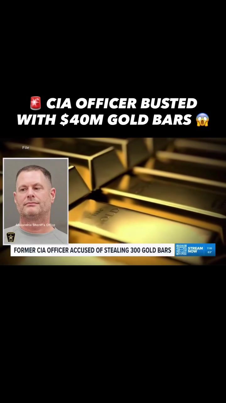 Former CIA Official Accused of $40M Gold Bar Theft
