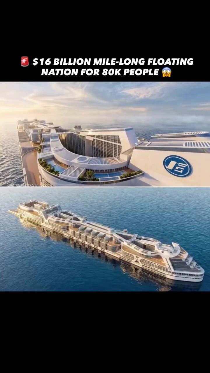 **Freedom Ship: $16B Floating Nation for 80,000 People**