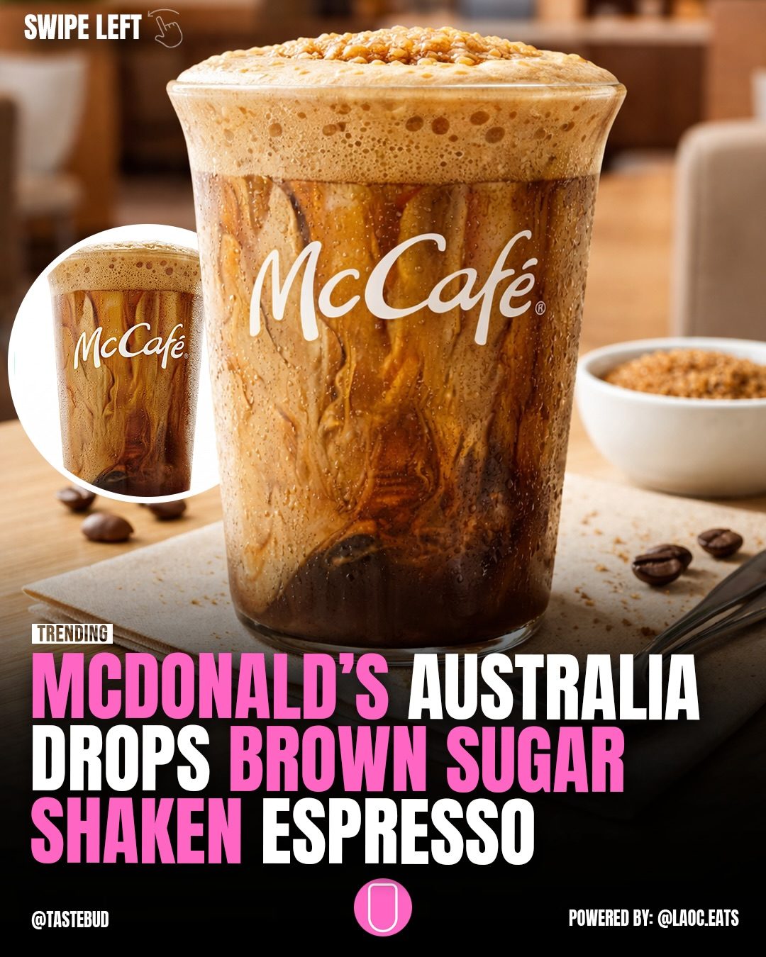 McDonald's Launches Brown Sugar Shaken Espresso in Australia