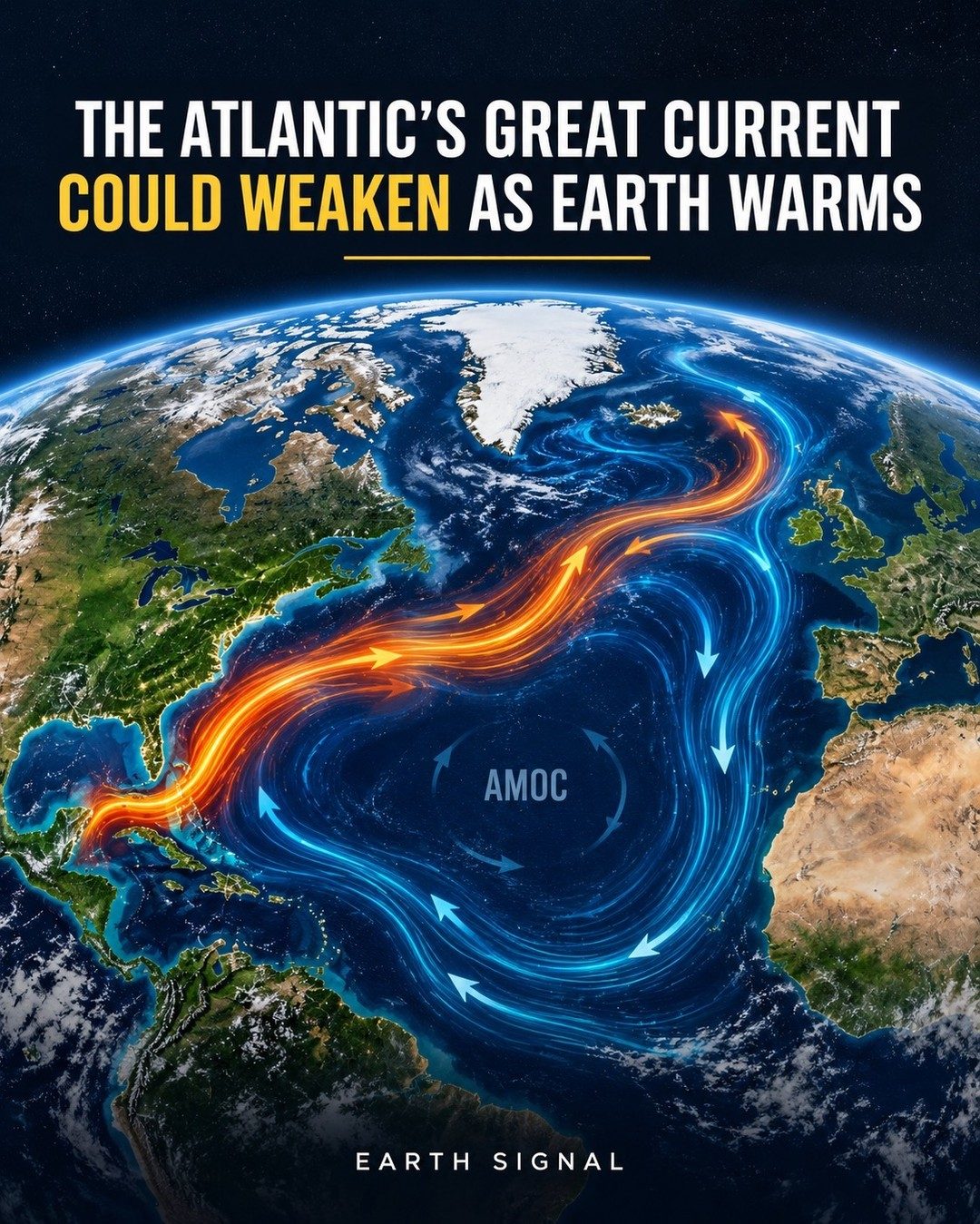 Atlantic Ocean Current: AMOC Flow and Climate Threats