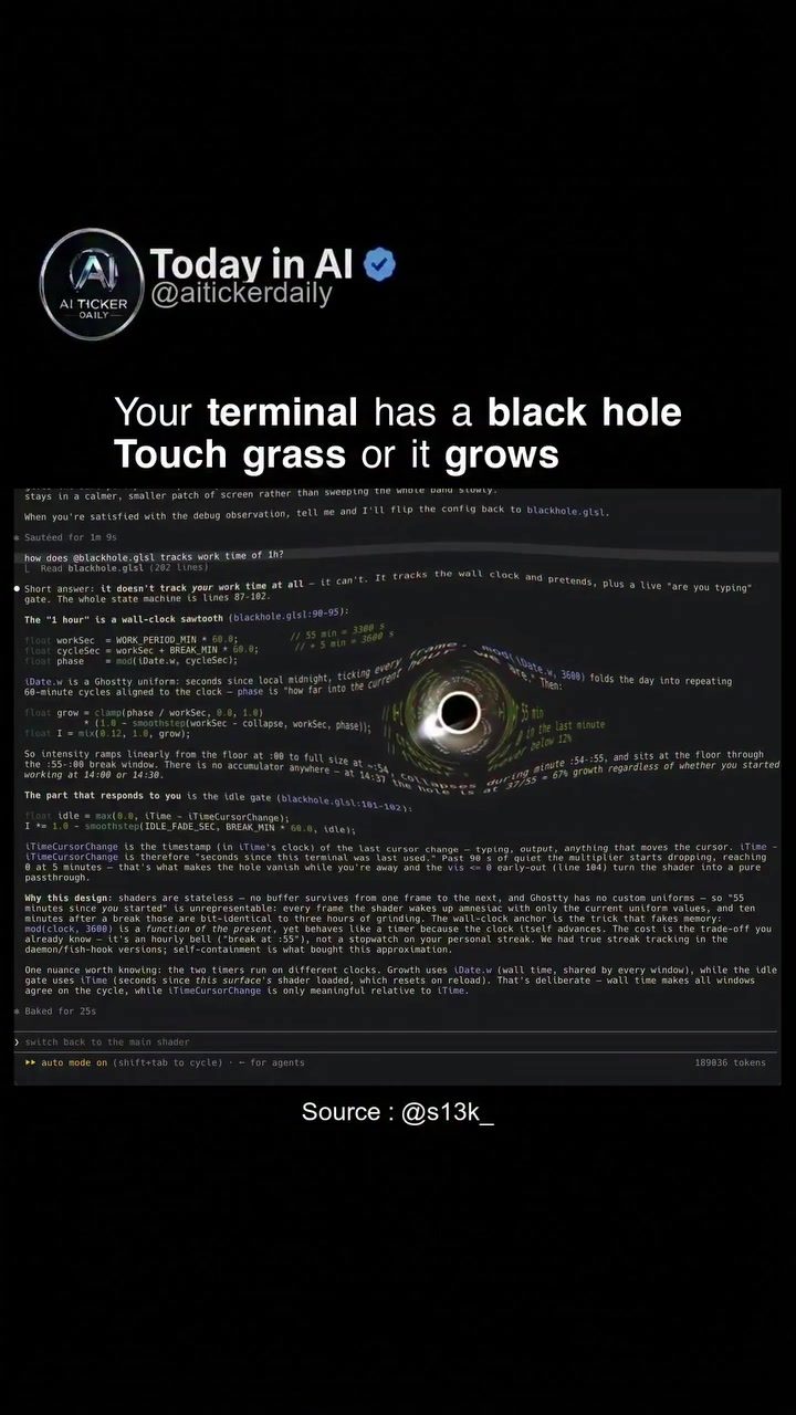 AI Terminal's 'Black Hole' Break Reminder