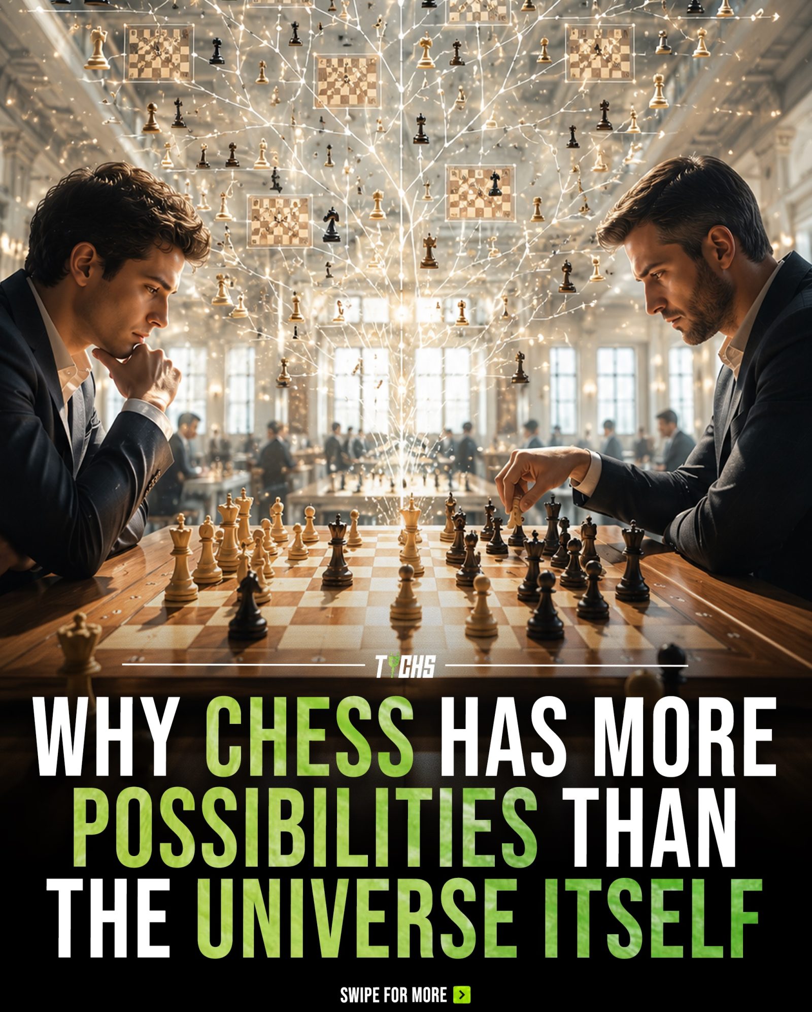 Chess Games Outnumber Atoms in the Universe