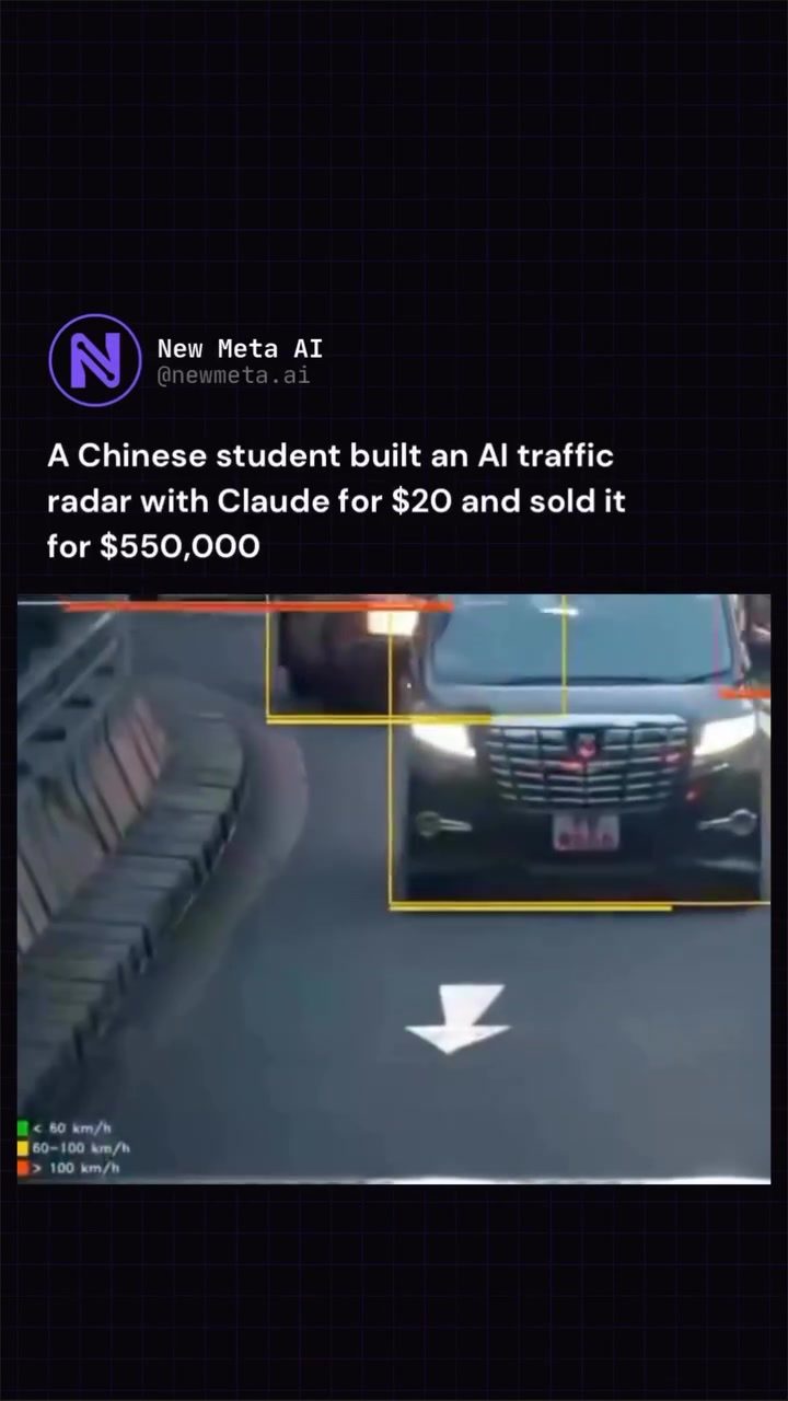 Real-World AI Traffic Radar by 19-Year-Old Sells for $550K
