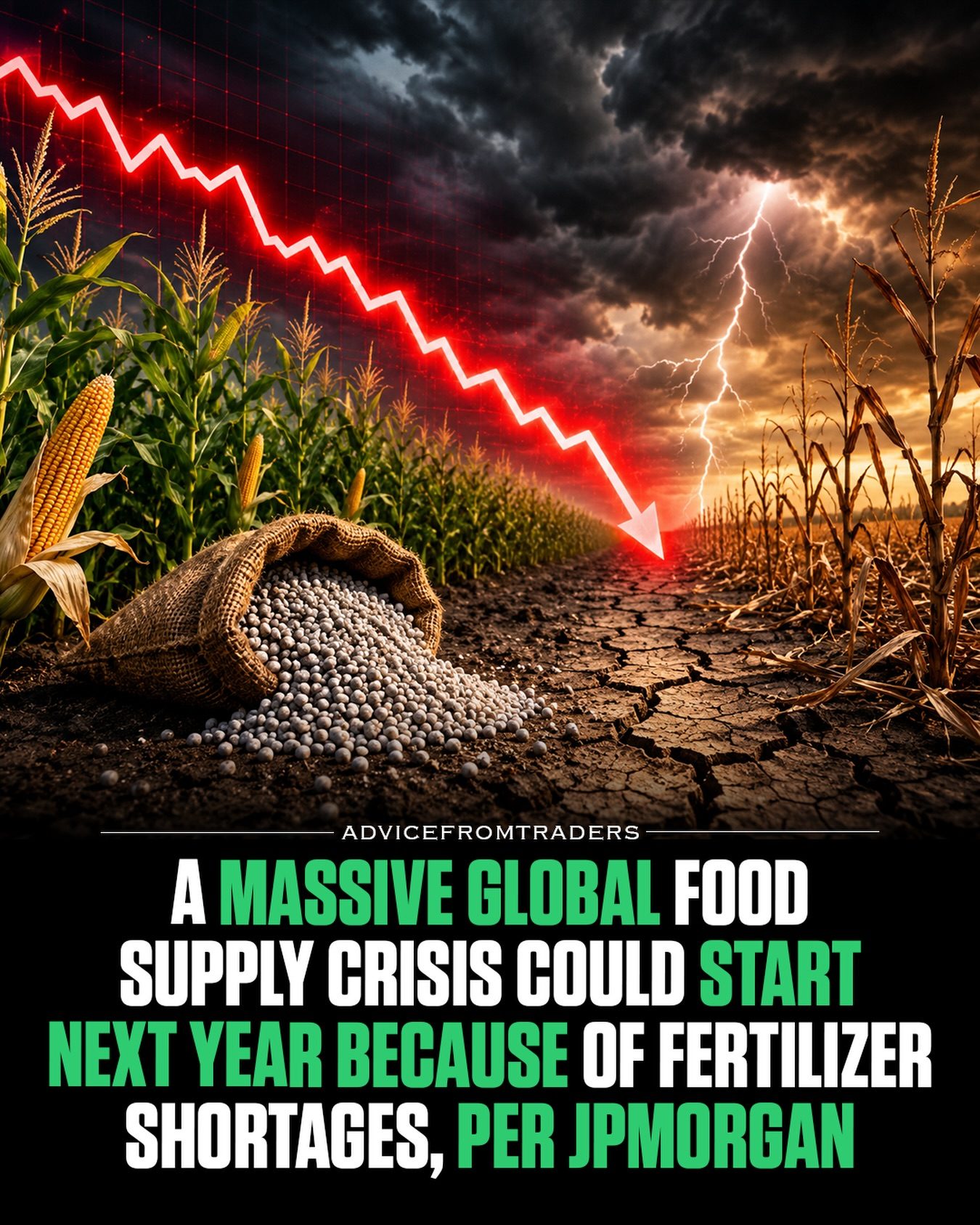 JPMorgan Warns of 2027 Food Crisis: Fertilizer Shortages and Global Impact