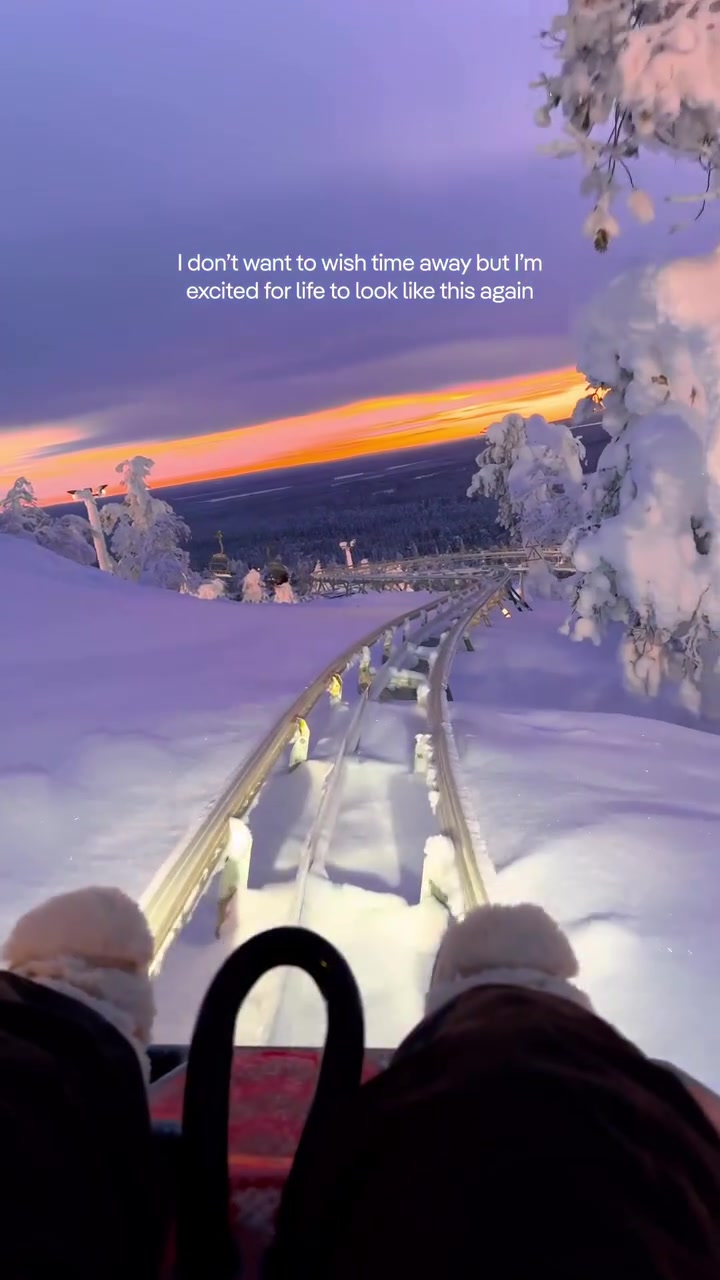 Snow Tubing Through Forest: Thrilling Ride