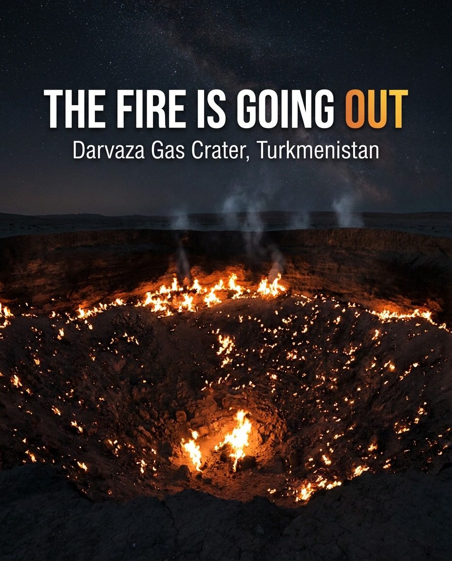 Darvaza Gas Crater: Turkmenistan's Burning Crater