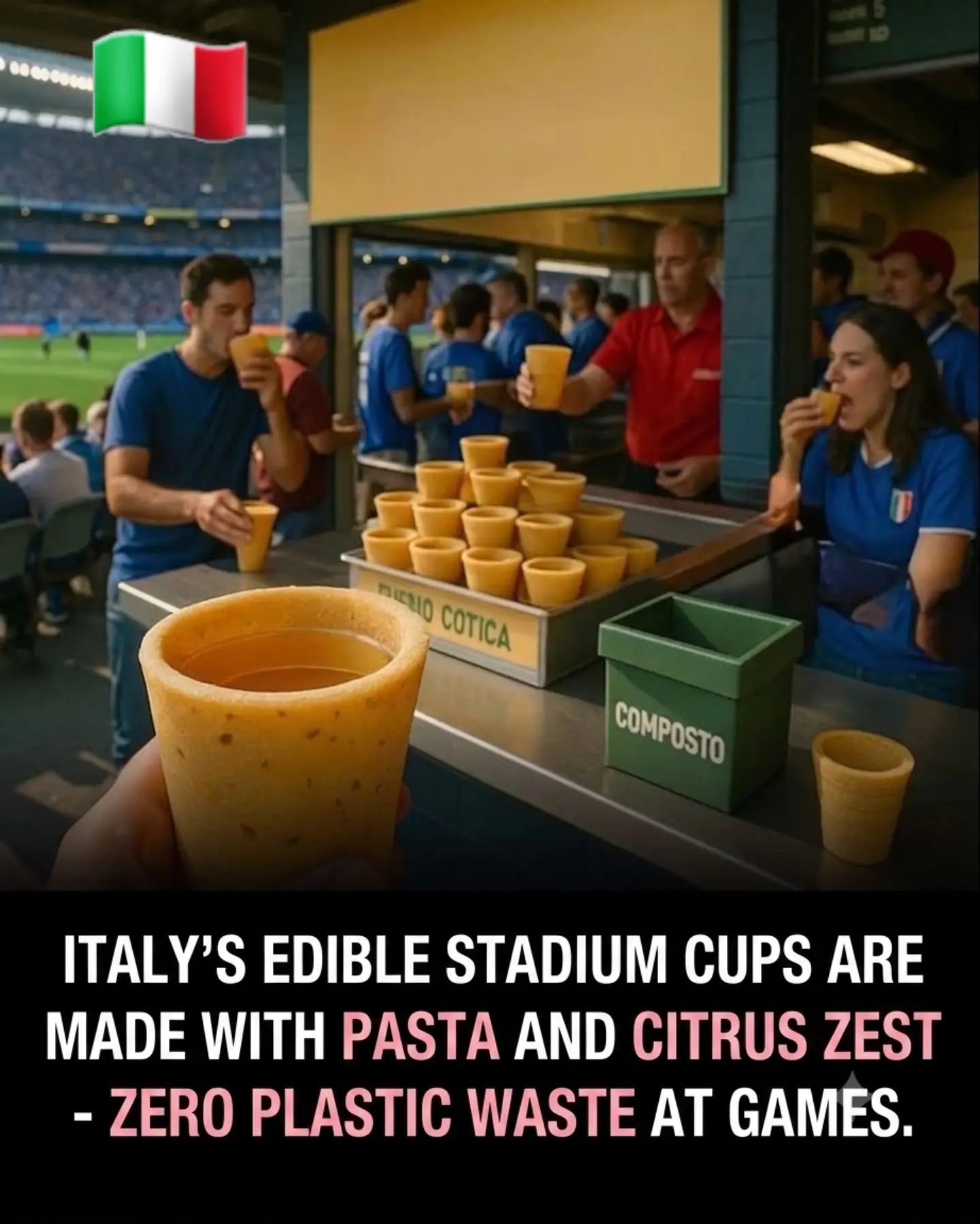 AI-Generated Edible Cups: Italy's Hypothetical Zero-Waste Solution