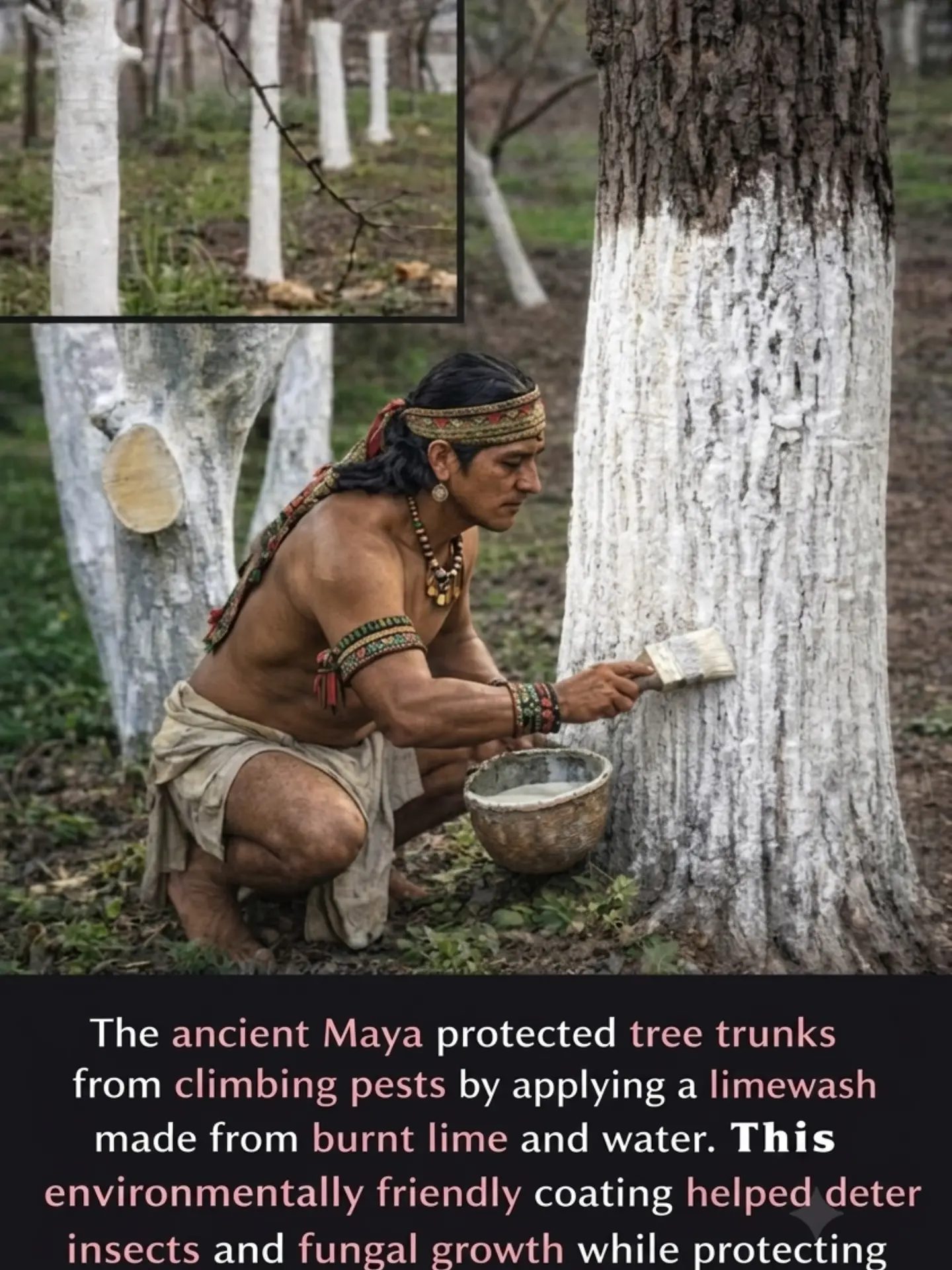 Ancient Maya Lime Wash: Eco-Friendly Tree Protection