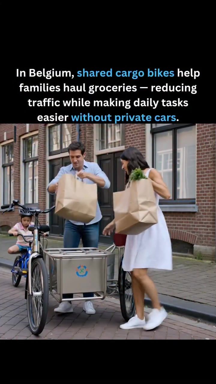 Shared Cargo Bikes in Belgium: Families’ Eco-Friendly Grocery Transport
