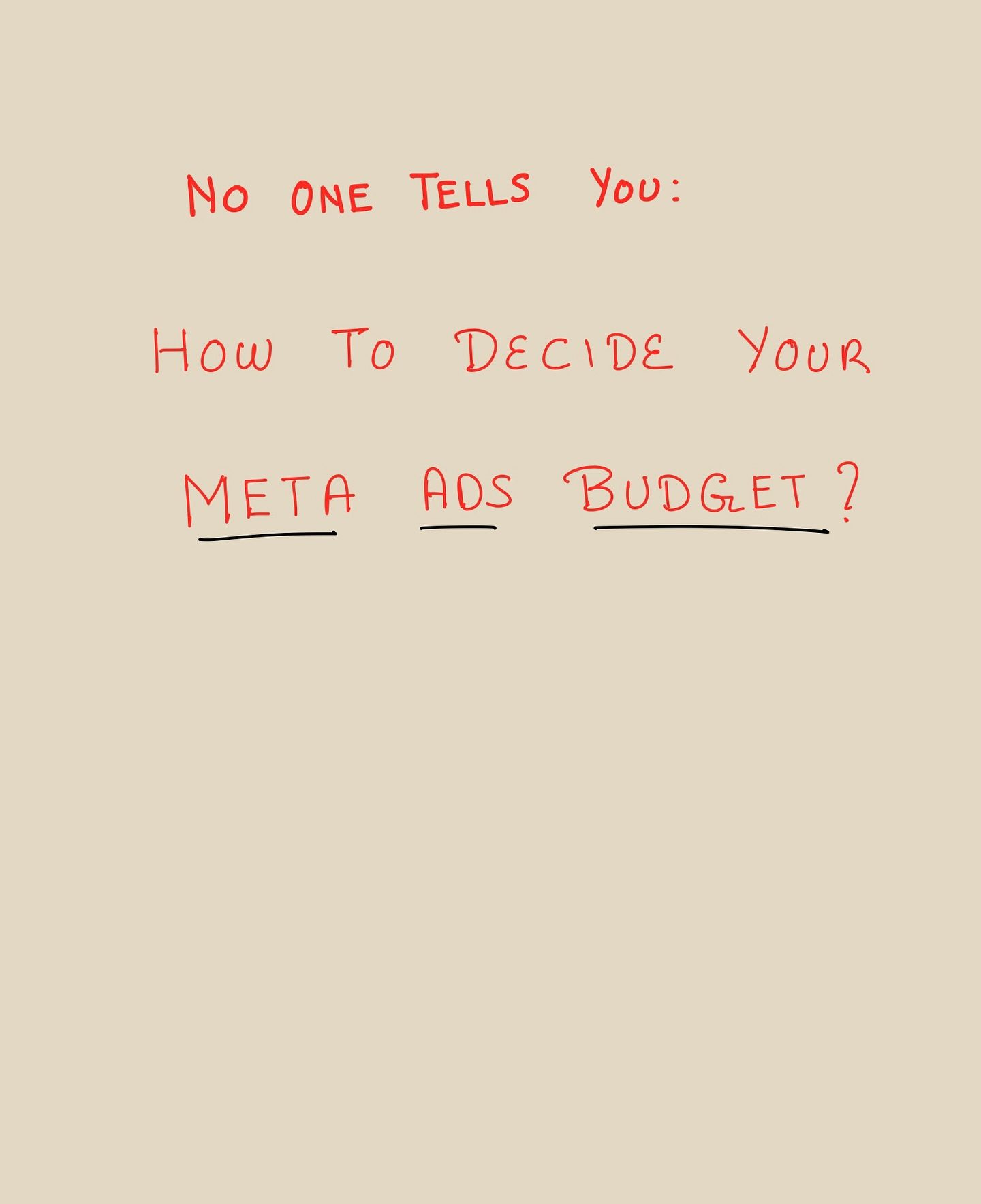 Meta Ads Budget Framework for Small & Mid-Scale Businesses