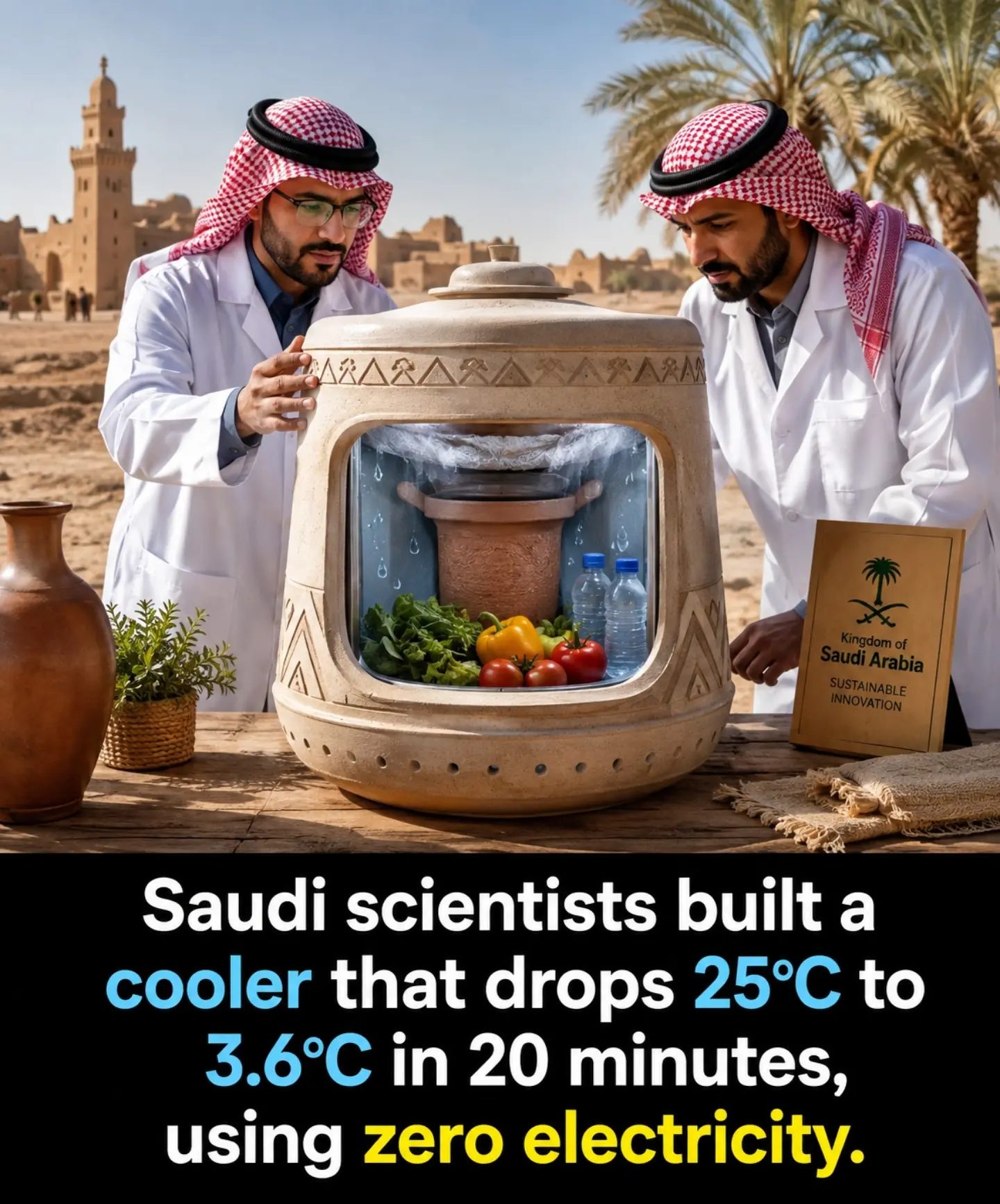 Saudi Scientists Create Eco-Friendly Cooler for Deserts