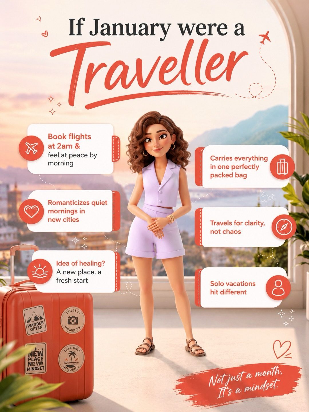 The essence of solo travel in January