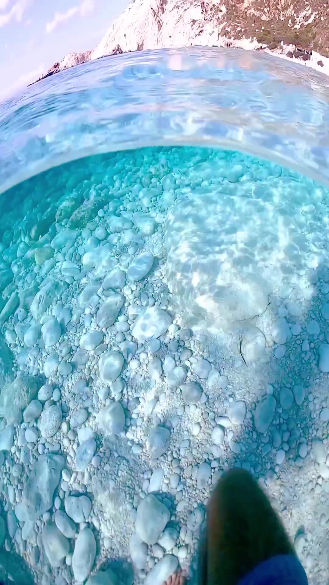 Petani Beach Underwater View in Kefalonia