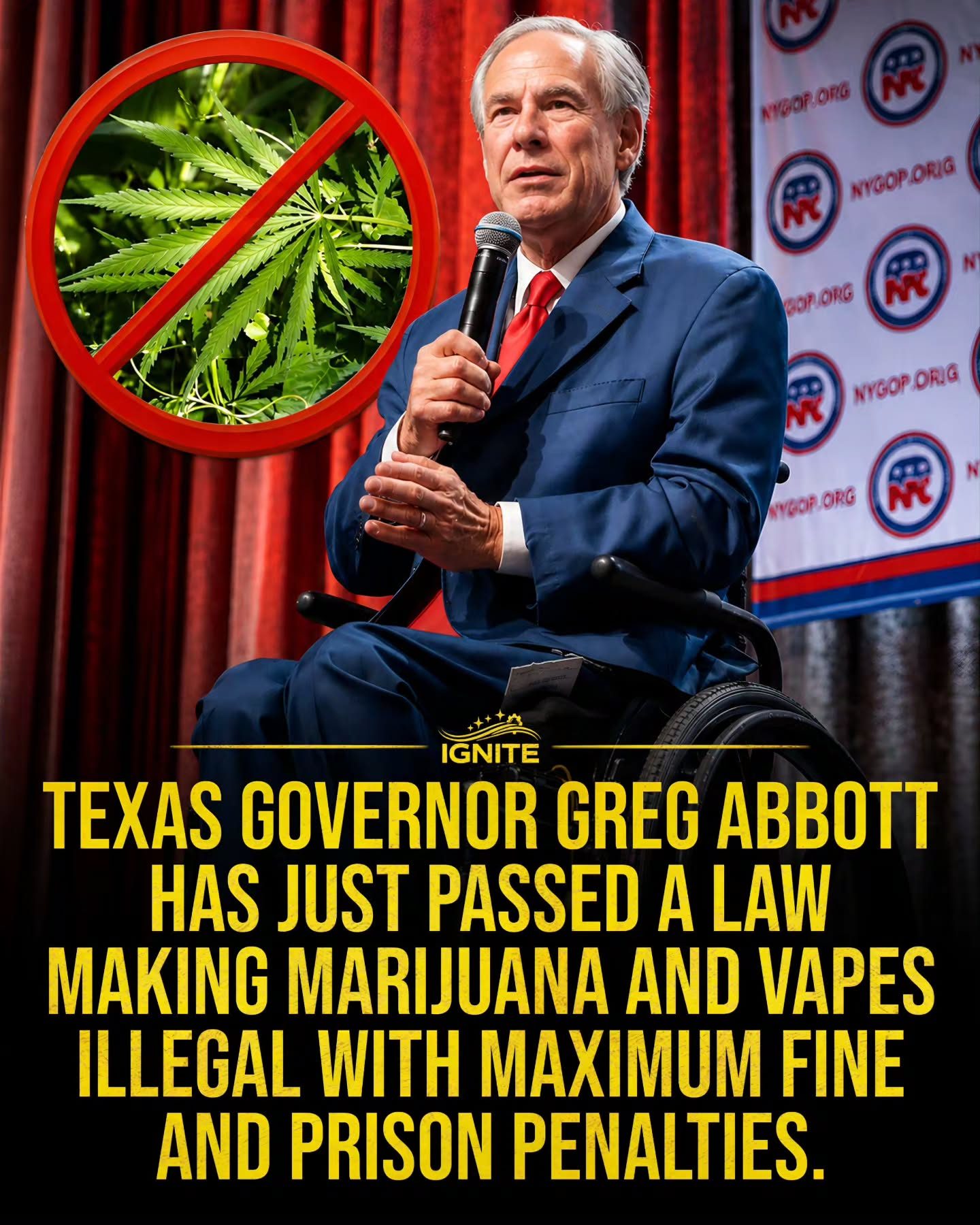 Texas Governor Signs Tough Marijuana Law