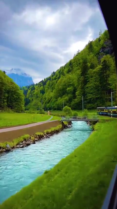 Interlaken to Lauterbrunnen Valley Train Ride