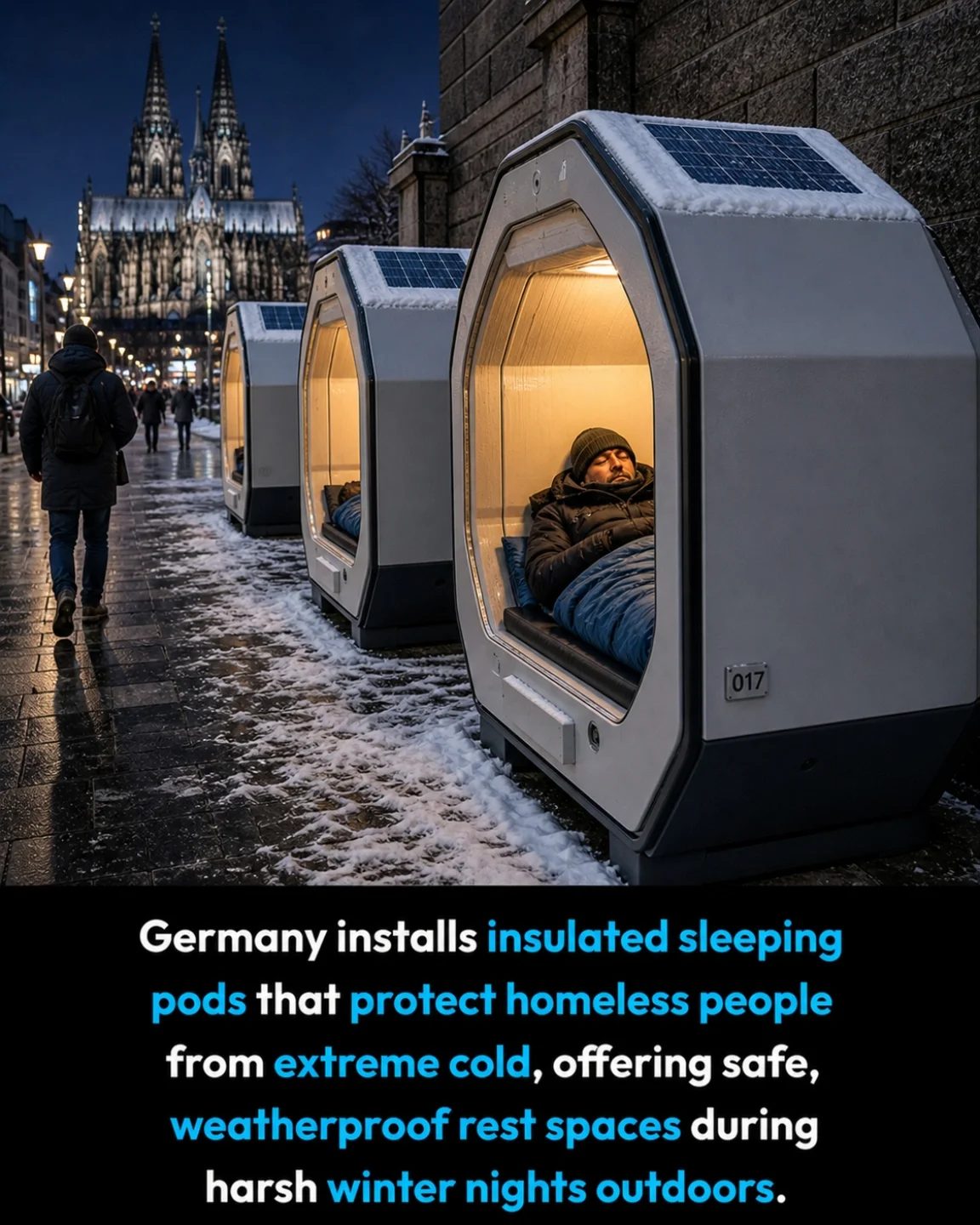 Germany's Innovative Insulated Sleeping Pods for Homeless Shelter