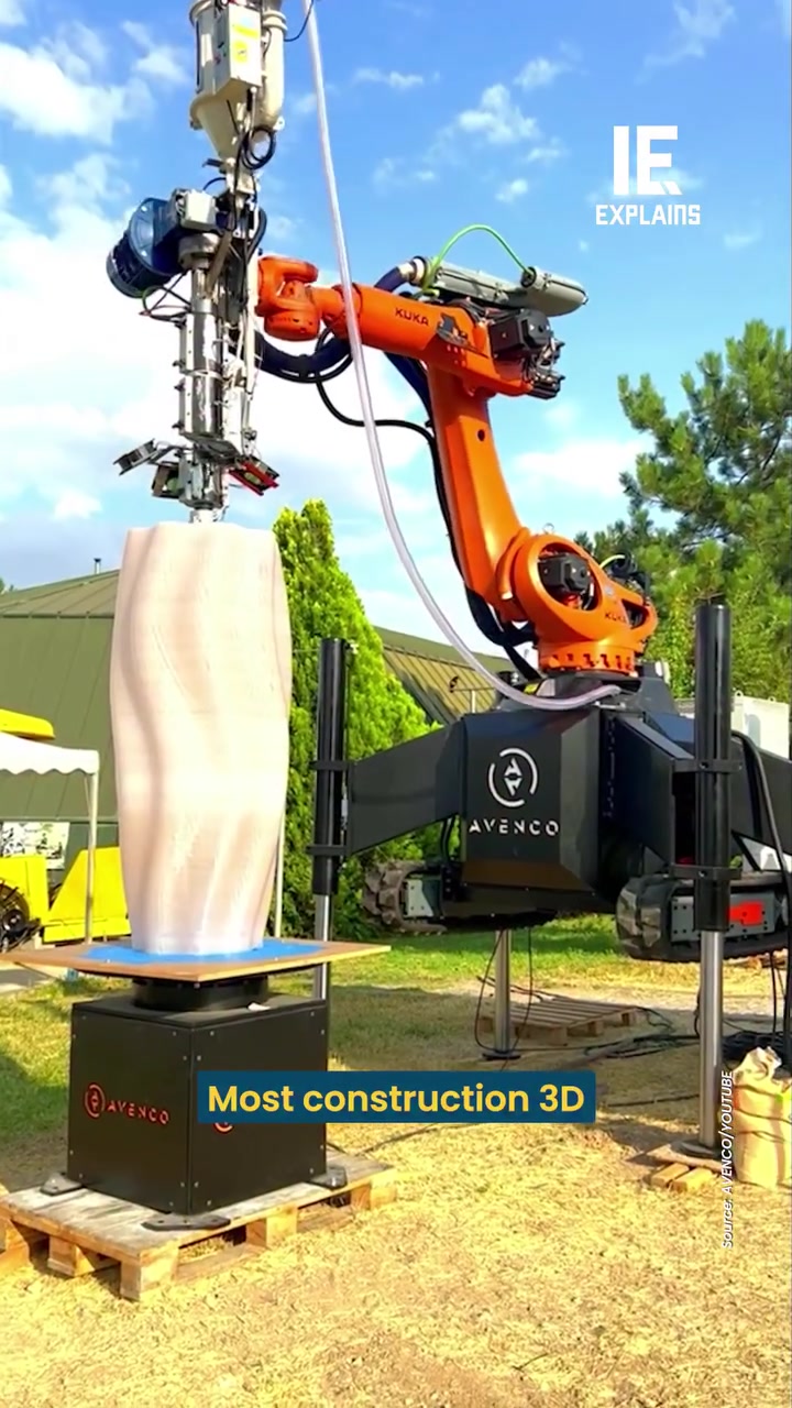 Avenço's Robotic Arm 3D Construction Printer