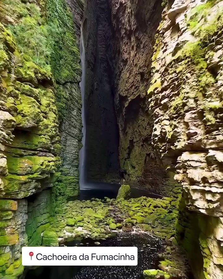 Explore Brazil's Cachoeira da Fumacinha: A Hidden Canyon Waterfall
