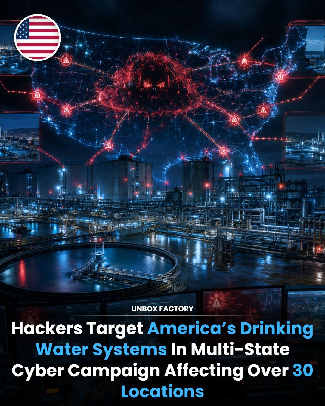 Multi-State Cyber Attack Targets U.S. Water Systems