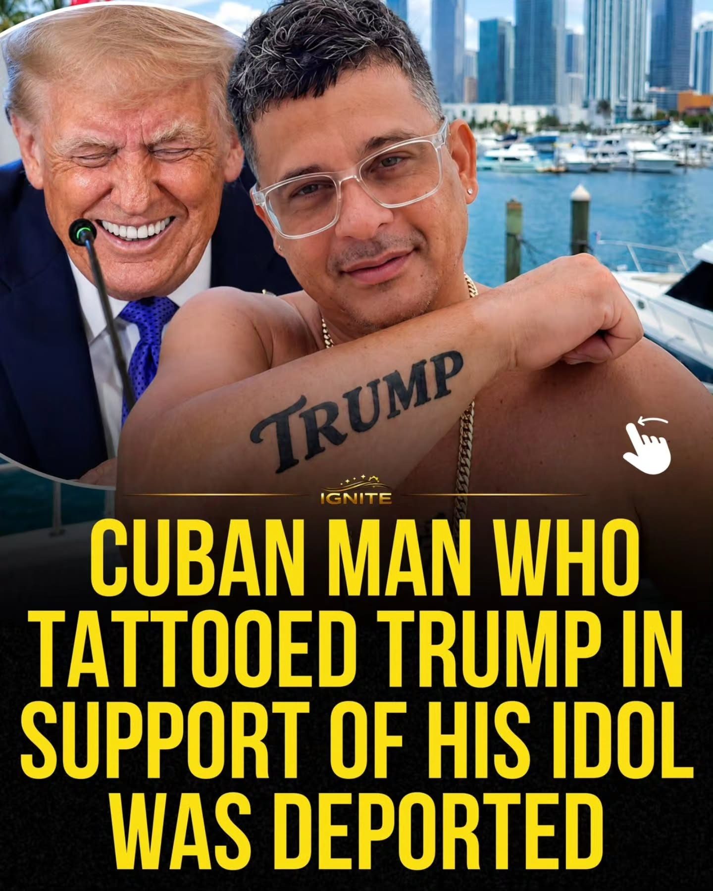 Cuban Man Deported for Trump Tattoo