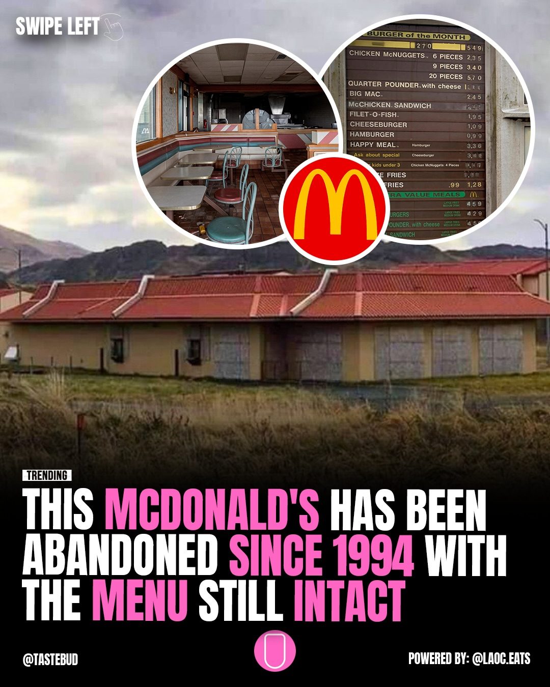 Abandoned 1994 McDonald's Menu Found on Adak Island