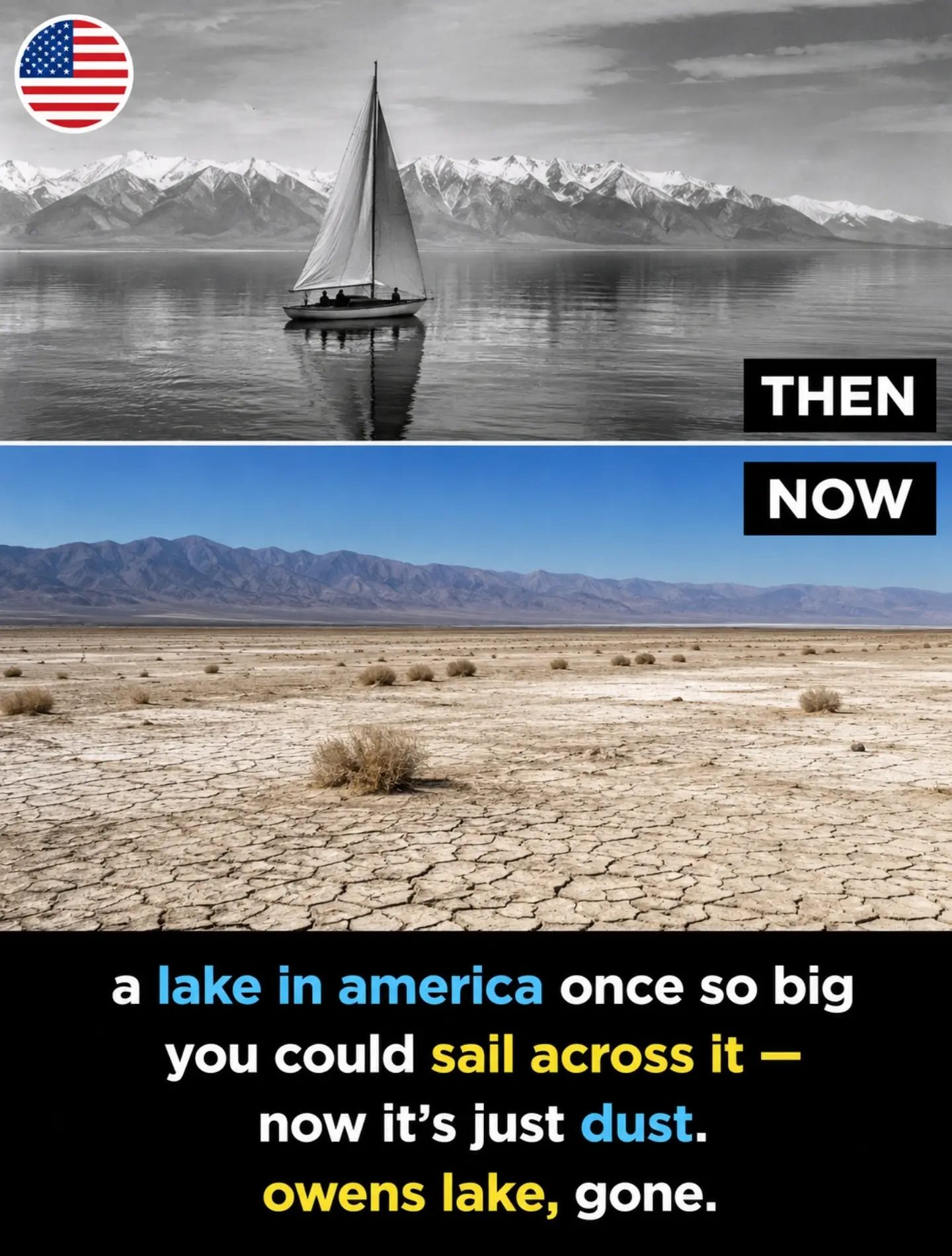 Owens Lake: From Vast Water Body to Desert