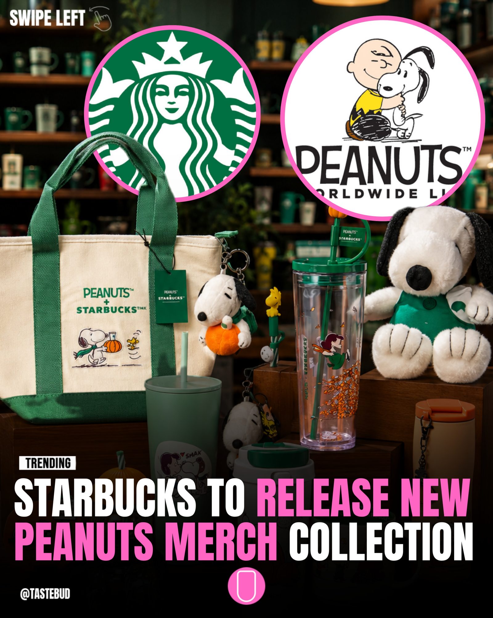 Starbucks Peanuts Merchandise Collection 2023